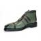 Emilio Franco "Aldo" Green Genuine Italian Calfskin Leather Ankle Dress Shoes.